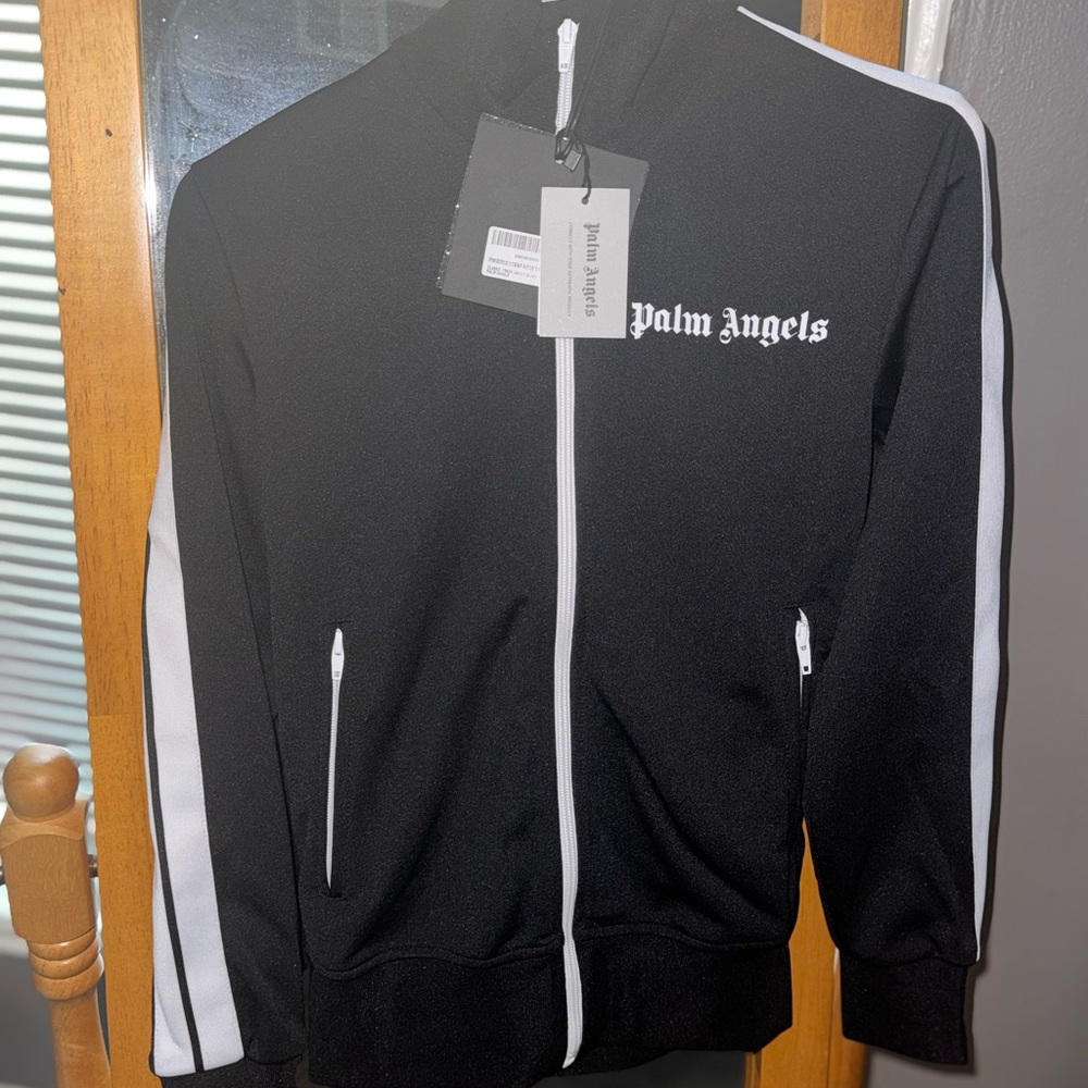 Palm Angels Black and White Track Jacket
